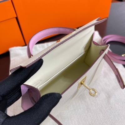 wholesale quality hermes kelly mini ii epson phw bicolor craie match mauve sylvestre
